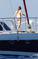 TAYLOR SWIFT in Bikini at a Boat in Maui