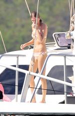 TAYLOR SWIFT in Bikini at a Boat in Maui