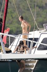 TAYLOR SWIFT in Bikini at a Boat in Maui