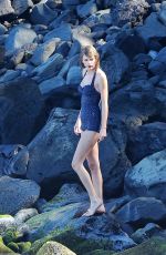 TAYLOR SWIFT in Swimsuit at a Beach in Maui 2101