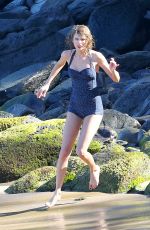 TAYLOR SWIFT in Swimsuit at a Beach in Maui 2101