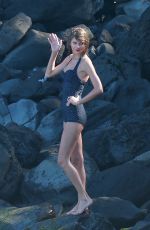 TAYLOR SWIFT in Swimsuit at a Beach in Maui 2101