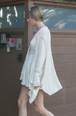 TAYLOR SWIFT in White Dress Out and About in Los Angeles