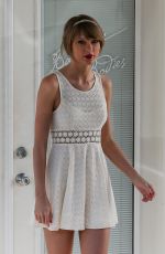 TAYLOR SWIFT in White Dress Out and About in Los Angeles