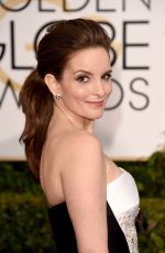 TINA FEY at 2015 Golden Globe Awards in Beverly Hills