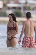 TULISA CONTOSTAVLOS in Bikini at a Beach in Ibizia 2701