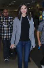 VICTORIA JUSTICE at LAX Airport in Los Angeles 1801