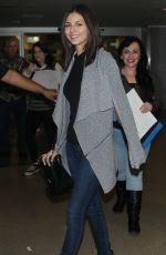 VICTORIA JUSTICE at LAX Airport in Los Angeles 1801