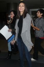 VICTORIA JUSTICE at LAX Airport in Los Angeles 1801