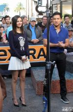 VICTORIA JUSTICE on The Set of Extra 0801