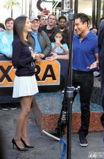 VICTORIA JUSTICE on The Set of Extra 0801