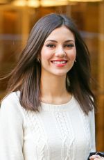 VICTORIA JUSTICE Outside SiriusXM Studios in New York 1601
