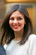 VICTORIA JUSTICE Outside SiriusXM Studios in New York 1601