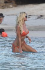 VICTORIA SILVSTEDT in Bikini on the Beach in St. Barths 0101