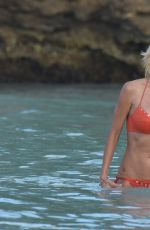 VICTORIA SILVSTEDT in Bikini on the Beach in St. Barths 0101