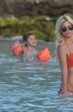VICTORIA SILVSTEDT in Bikini on the Beach in St. Barths 0101
