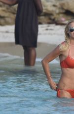 VICTORIA SILVSTEDT in Bikini on the Beach in St. Barths 0101