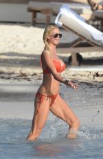VICTORIA SILVSTEDT in Bikini on the Beach in St. Barths 0101