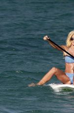VICTORIA SILVSTEDT in Bikini Paddle Boarding in Saint-barthelemy