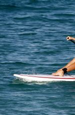 VICTORIA SILVSTEDT in Bikini Paddle Boarding in Saint-barthelemy