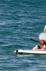 VICTORIA SILVSTEDT in Bikini Paddle Boarding in Saint-barthelemy