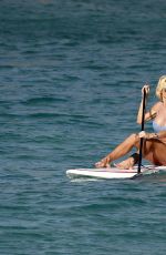VICTORIA SILVSTEDT in Bikini Paddle Boarding in Saint-barthelemy