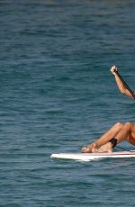 VICTORIA SILVSTEDT in Bikini Paddle Boarding in Saint-barthelemy