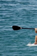 VICTORIA SILVSTEDT in Bikini Paddle Boarding in Saint-barthelemy