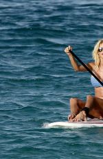 VICTORIA SILVSTEDT in Bikini Paddle Boarding in Saint-barthelemy