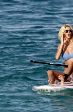 VICTORIA SILVSTEDT in Bikini Paddle Boarding in Saint-barthelemy