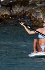 VICTORIA SILVSTEDT in Bikini Paddle Boarding in Saint-barthelemy