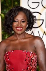 VIOLA DAVIS at 2015 Golden Globe Awards in Beverly Hills
