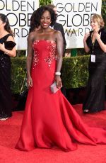 VIOLA DAVIS at 2015 Golden Globe Awards in Beverly Hills