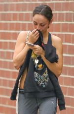 XARA SANTANA Leaves Tracy Anderson Studios in Studio City