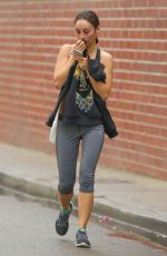 XARA SANTANA Leaves Tracy Anderson Studios in Studio City