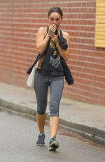 XARA SANTANA Leaves Tracy Anderson Studios in Studio City