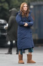 ZOEY DEUTCH on the Set of Dirty Grandpa in Atlanta