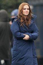 ZOEY DEUTCH on the Set of Dirty Grandpa in Atlanta