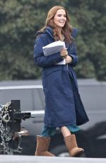 ZOEY DEUTCH on the Set of Dirty Grandpa in Atlanta