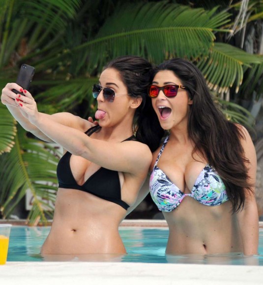 CASEY BATCHELOR and VICKY PATTISON in Bikinis