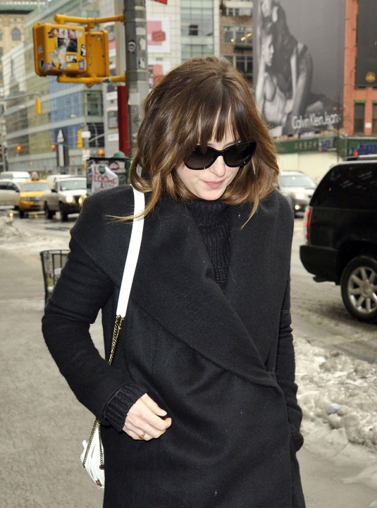 DAKOTA JOHNSON Heading to An Office