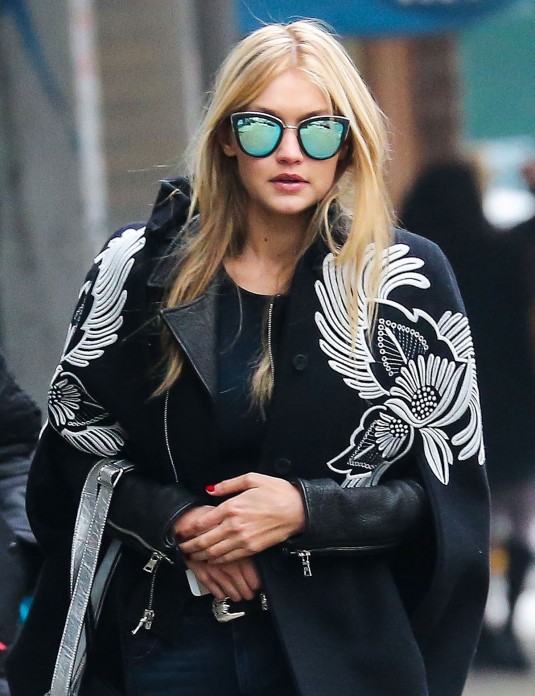 GIGI HADID Out and About in New York