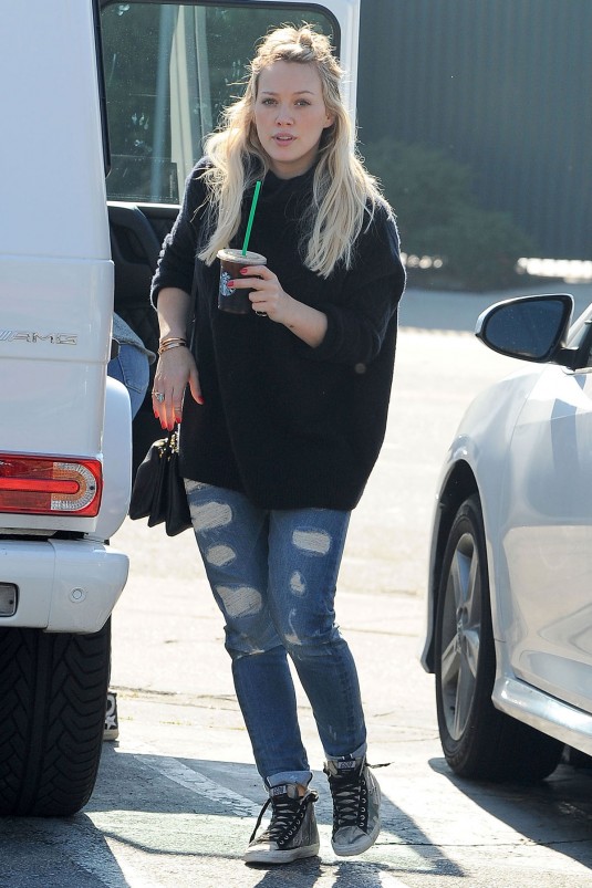 HILARY DUFF Out in Studio City