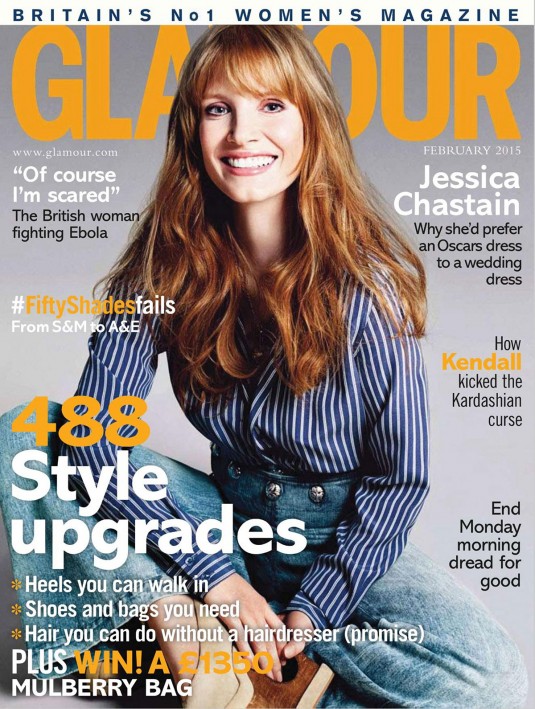 JESSICA CHASTAIN in Glamour Magazine