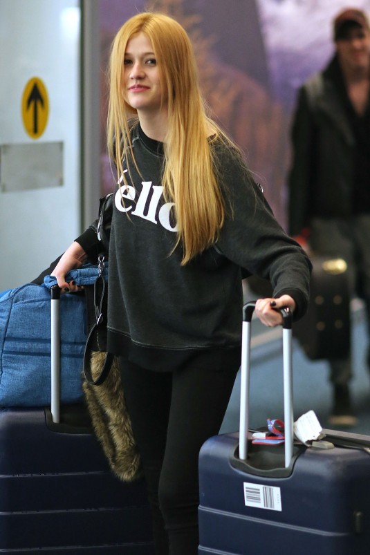KATHERINE MCNAMARA Arrives at Vancouver Airport