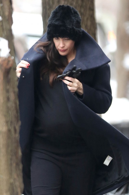 Pregnant LIV TYLER Out  in New York