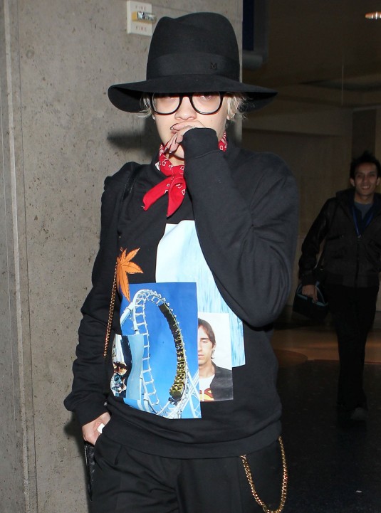 RITA ORA at LAX Airport in Los Angeles