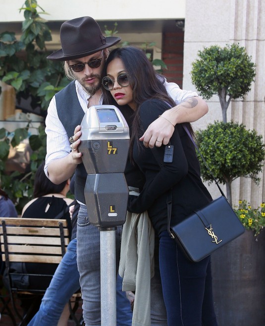 ZOE SALDANA and Marco Perego