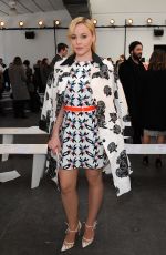 ABBIE CORNISH at Tanya Taylor Fashion Show in New York