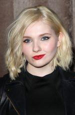 ABIGAIL BRESLIN at Zac Posen Fashion Show in New York